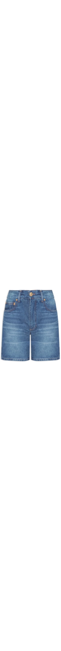 Bermuda Feminina Jeans Flash Back Stoned Blue - Azul