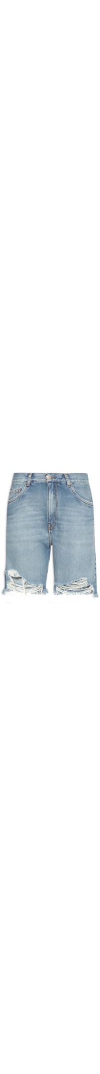 Bermuda Feminina Jeans Flashback Destroyed - Azul