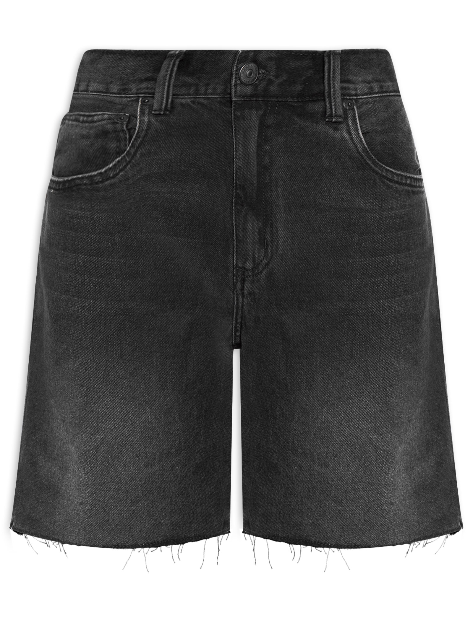 Bermuda Feminina Jeans Flashback Preto Animale Jeans