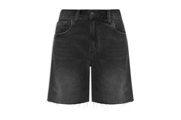 Bermuda Feminina Jeans Flashback - Preto