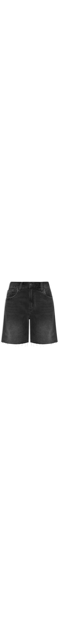 Bermuda Feminina Jeans Flashback - Preto