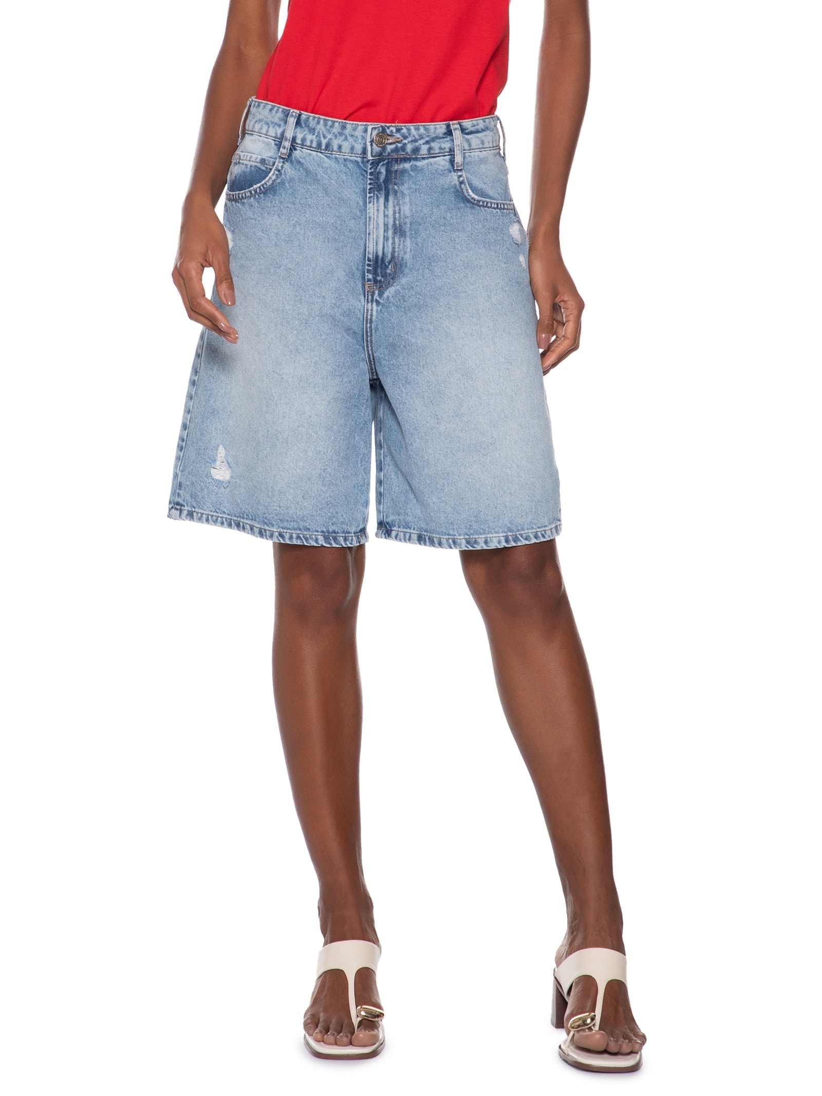 Bermuda Feminina Jeans Gigi Azul Colcci