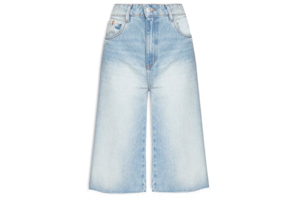 Bermuda Feminina Jeans High - Azul