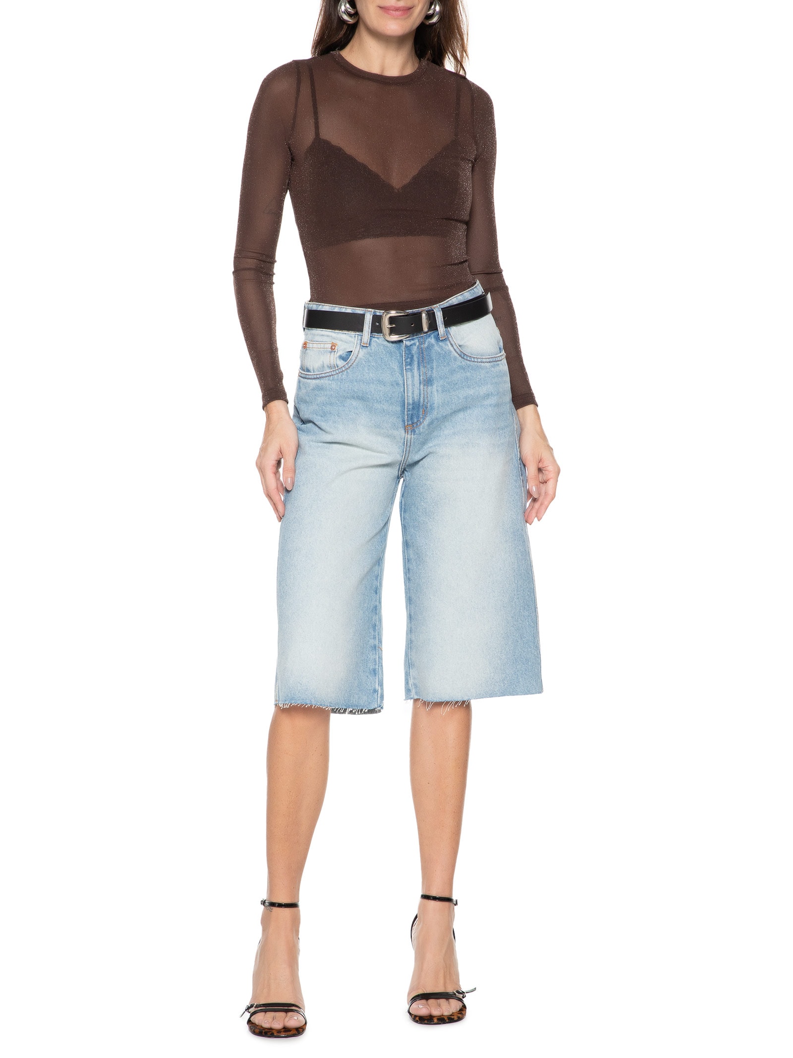Bermuda Feminina Jeans High Azul My Favorite Things
