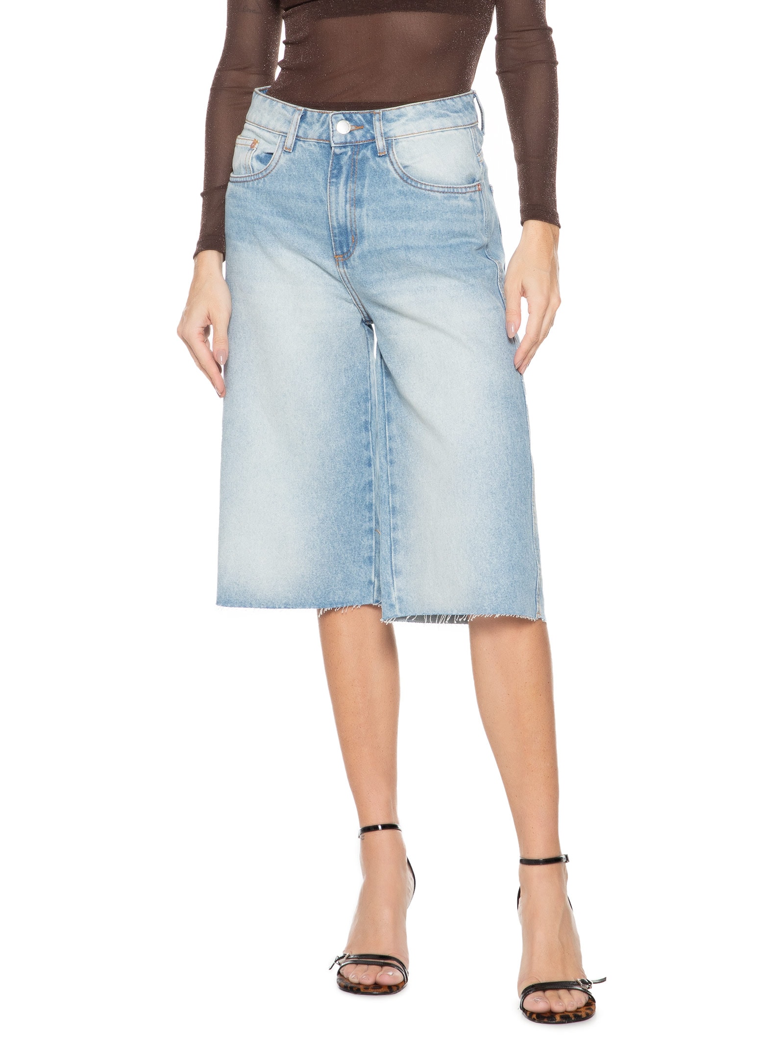 Bermuda Feminina Jeans High Azul My Favorite Things