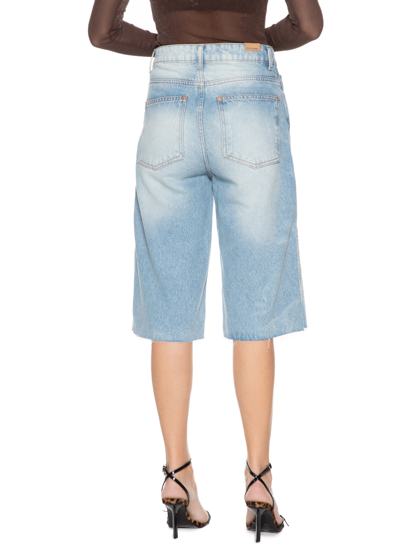 Bermuda Feminina Jeans High Azul My Favorite Things