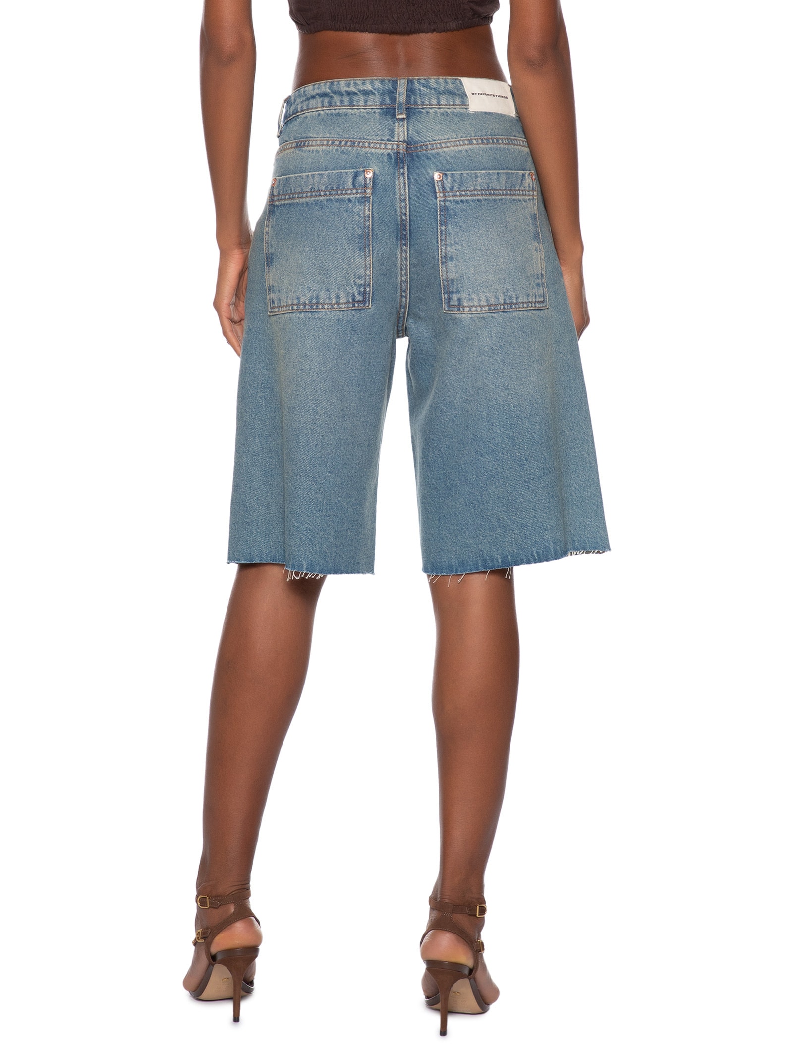 Bermuda Feminina Jeans High Azul My Favorite