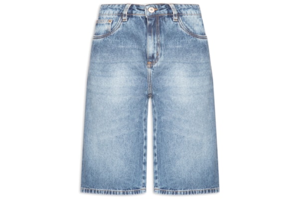 Bermuda Feminina Jeans Hight - Azul