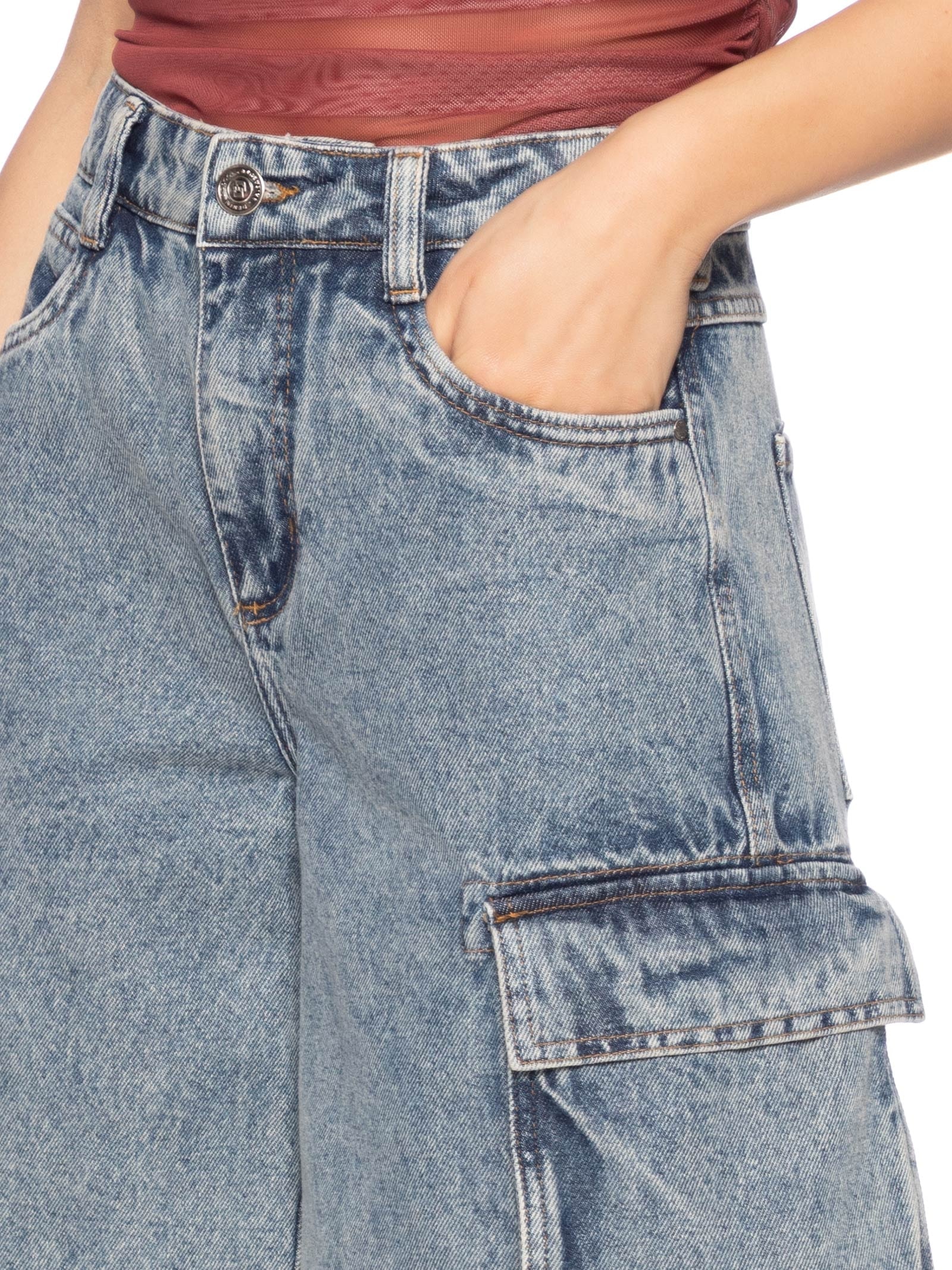 Bermuda Feminina Jeans Jade Azul Colcci