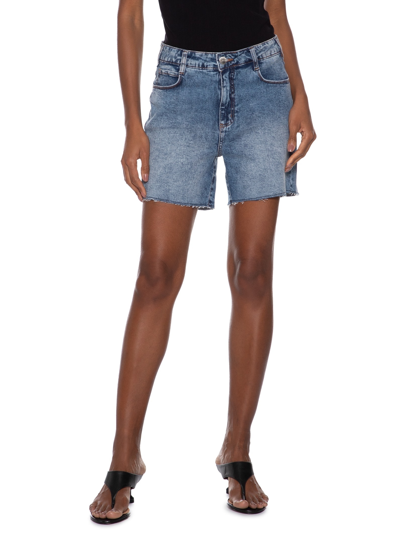 Bermuda Feminina Jeans Jade Azul Colcci