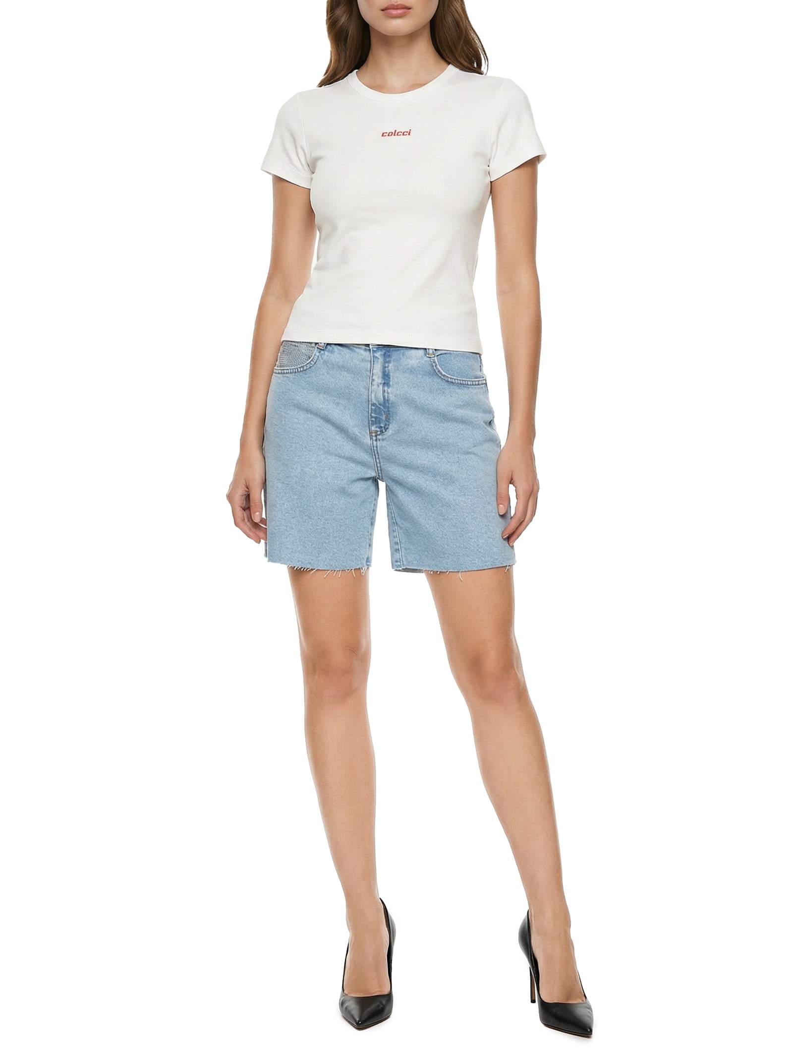 Bermuda Feminina Jeans Jade Azul Colcci