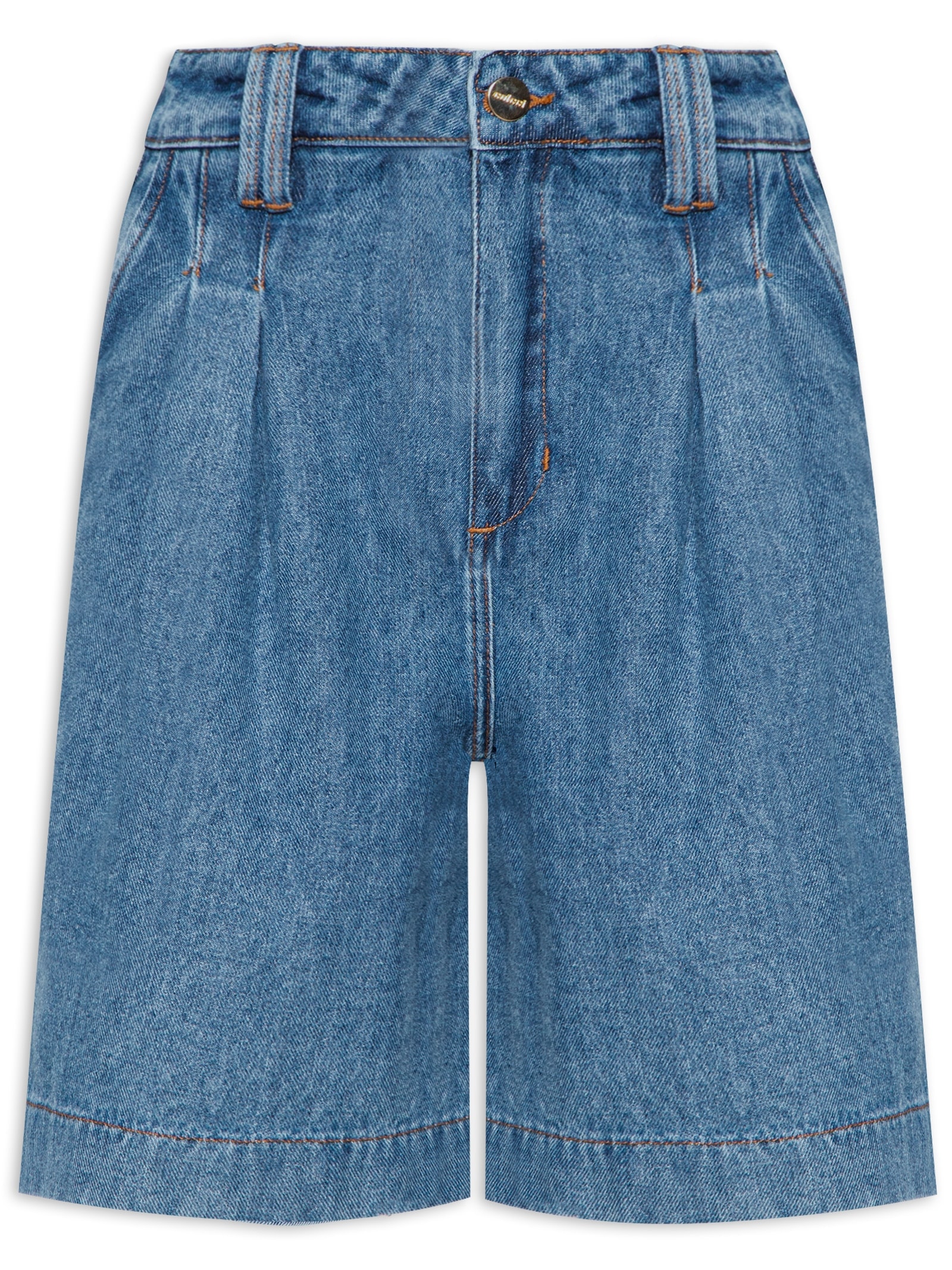 Bermuda Feminina Jeans Joana Azul Colcci