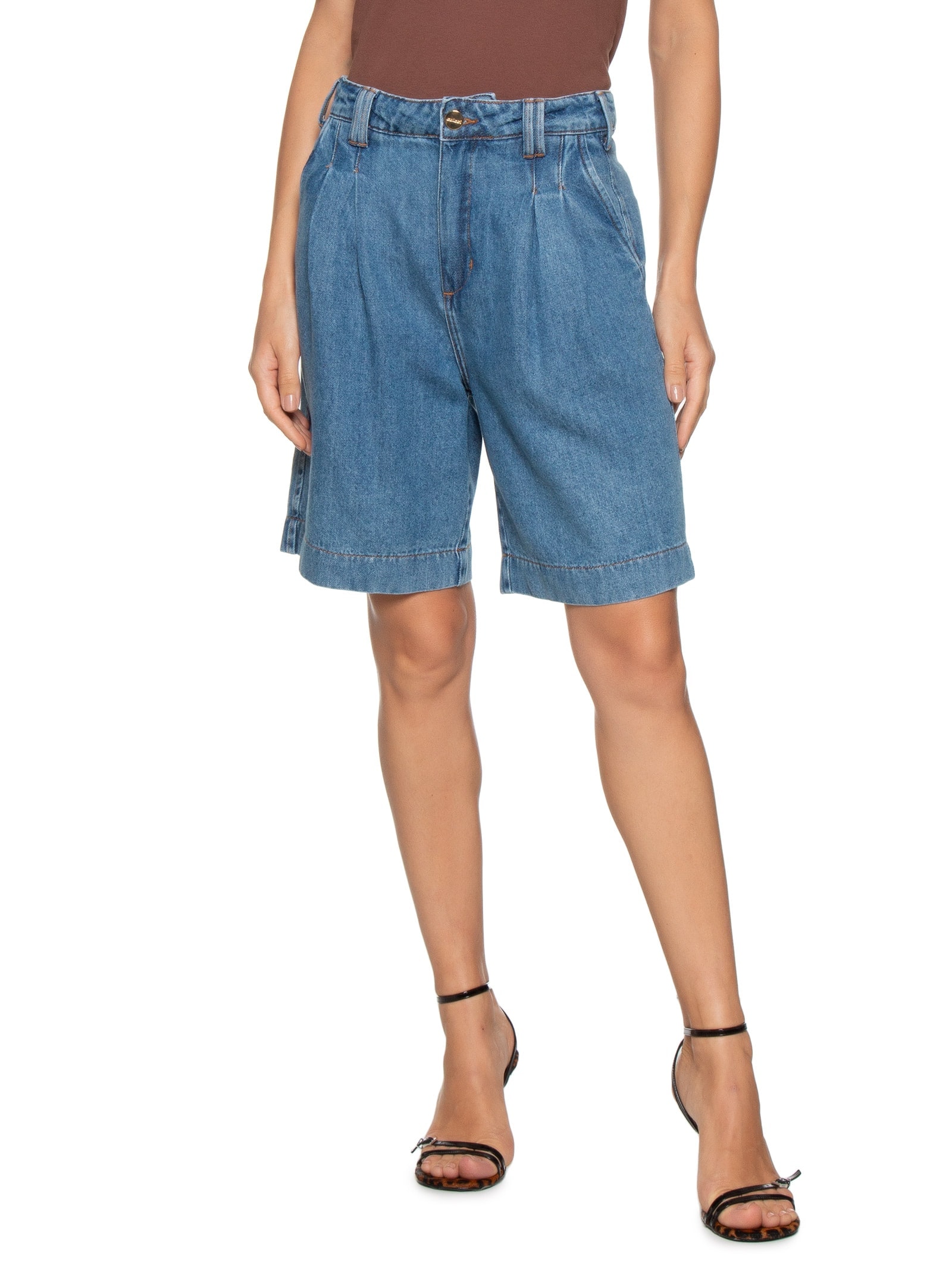 Bermuda Feminina Jeans Joana Azul Colcci