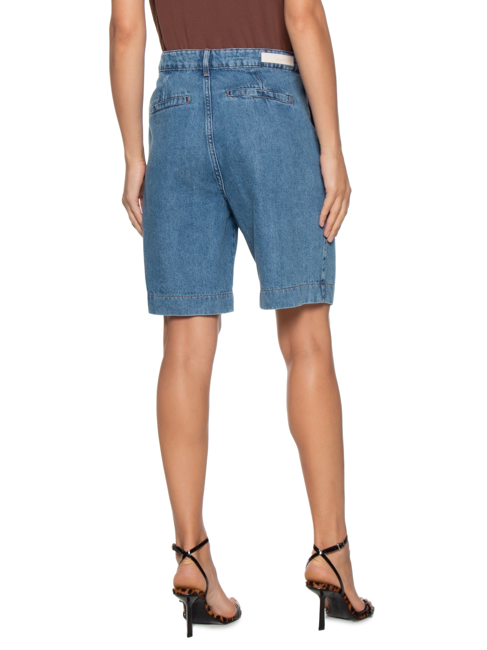 Bermuda Feminina Jeans Joana Azul Colcci