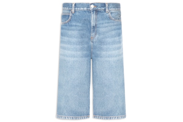 Bermuda Feminina Jeans Longa - Azul