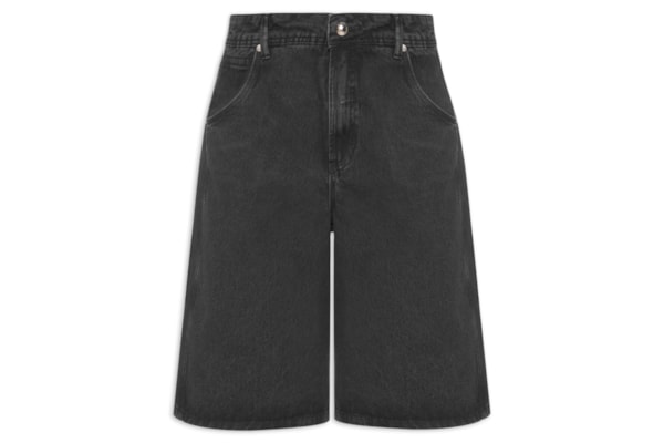 Bermuda Feminina Jeans - Preto