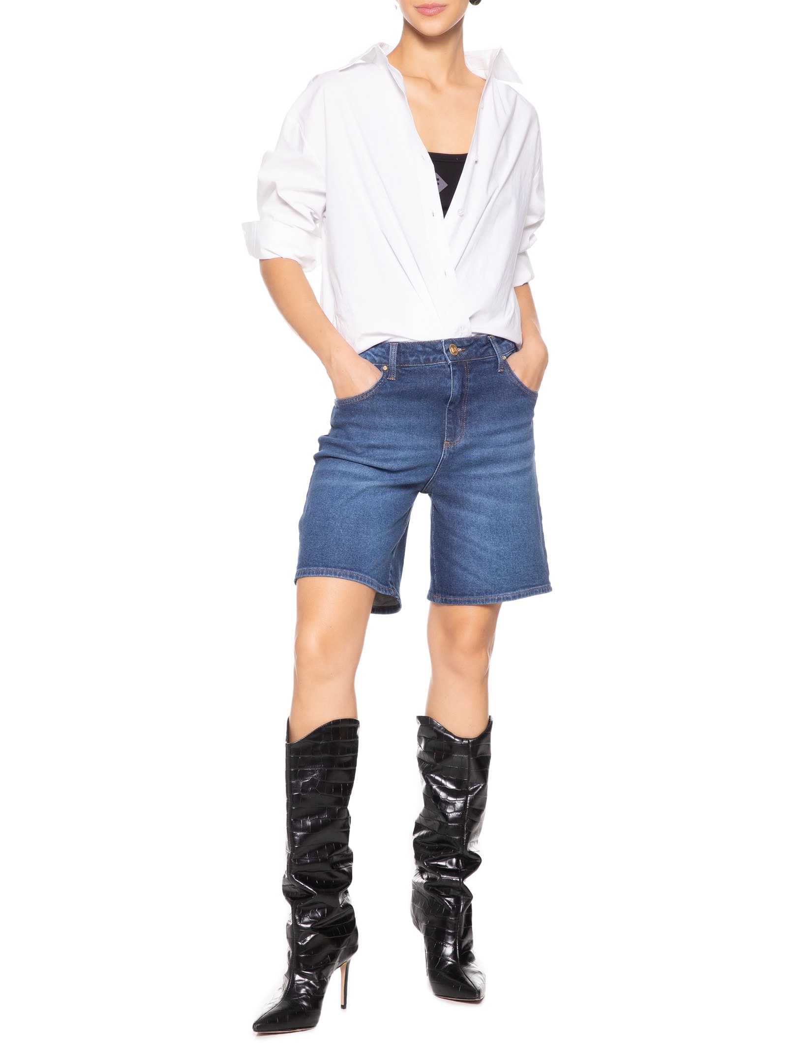 Bermuda Feminina Jeans Raquel Azul Forum