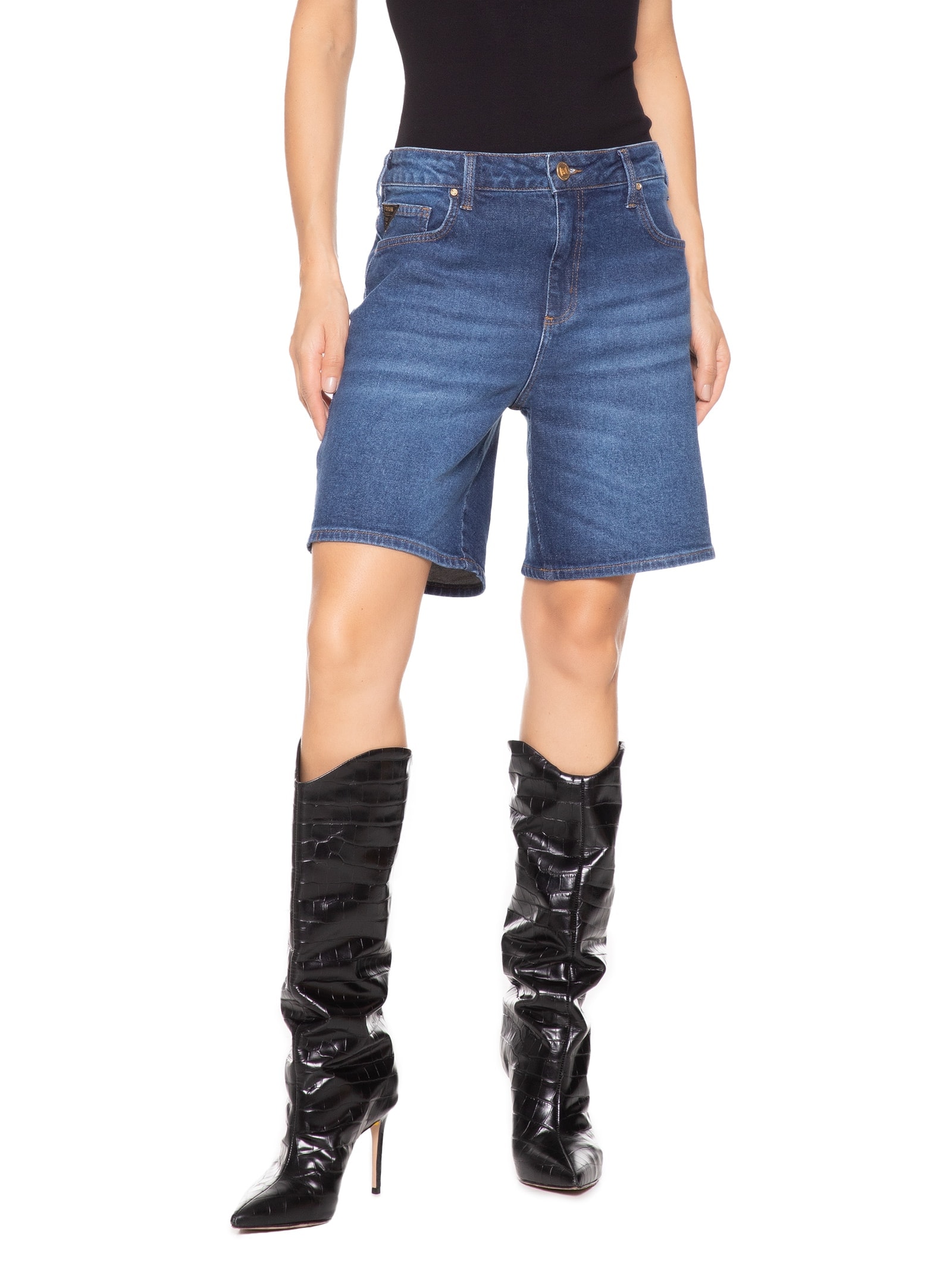 Bermuda Feminina Jeans Raquel Azul Forum