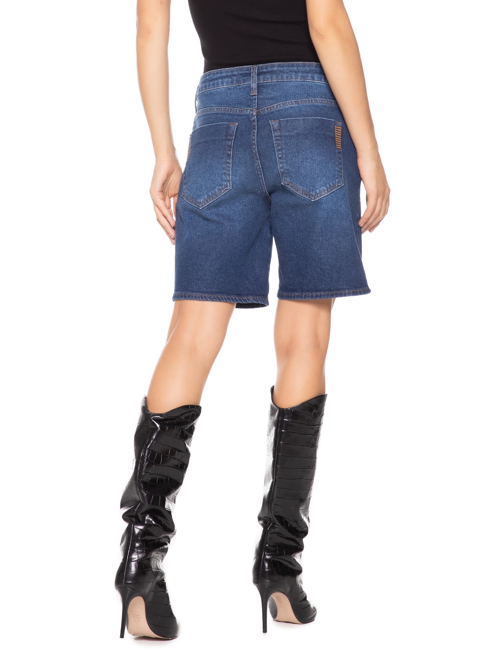Bermuda Feminina Jeans Raquel Azul Forum