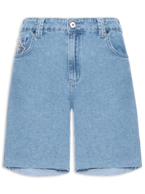 Bermuda Feminina Jeans Raquel – Azul