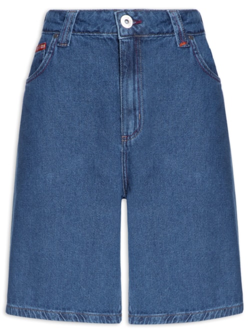 Bermuda Feminina Jeans Raquel – Azul