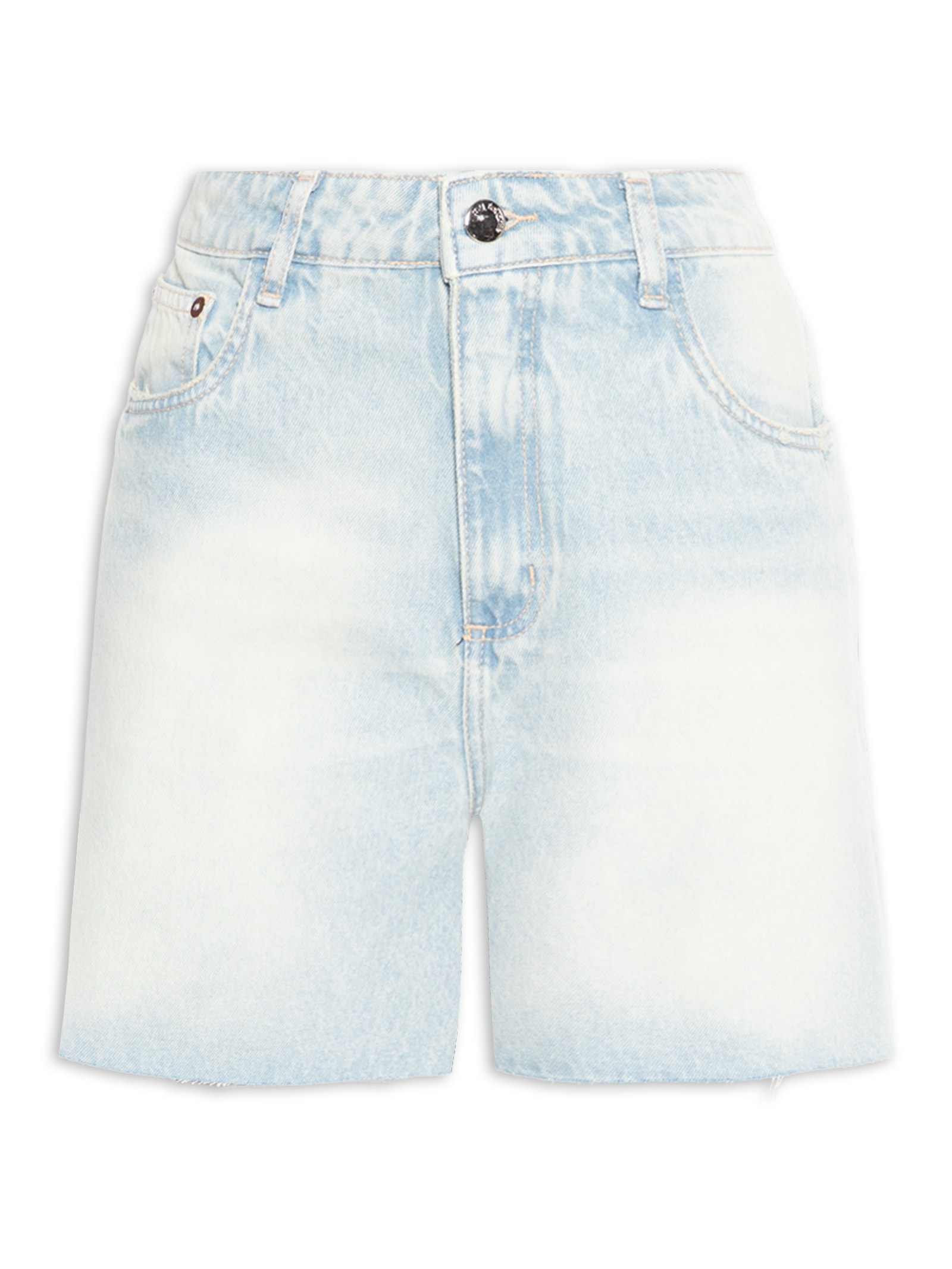 Bermuda Feminina Jeans Regular Cintura Média – Azul My Favorite