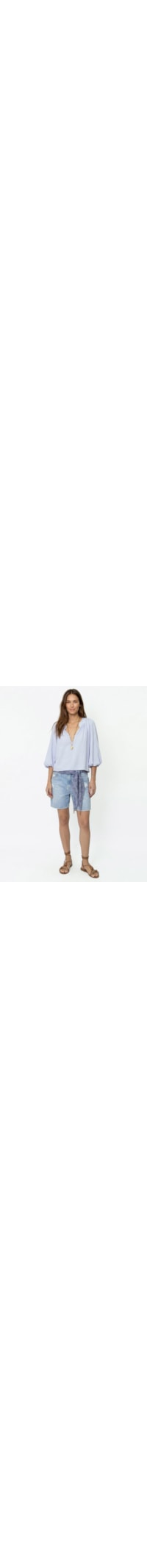Bermuda Feminina Jeans Vintage - Azul