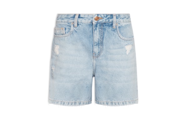 Bermuda Feminina Jeans Vintage - Azul