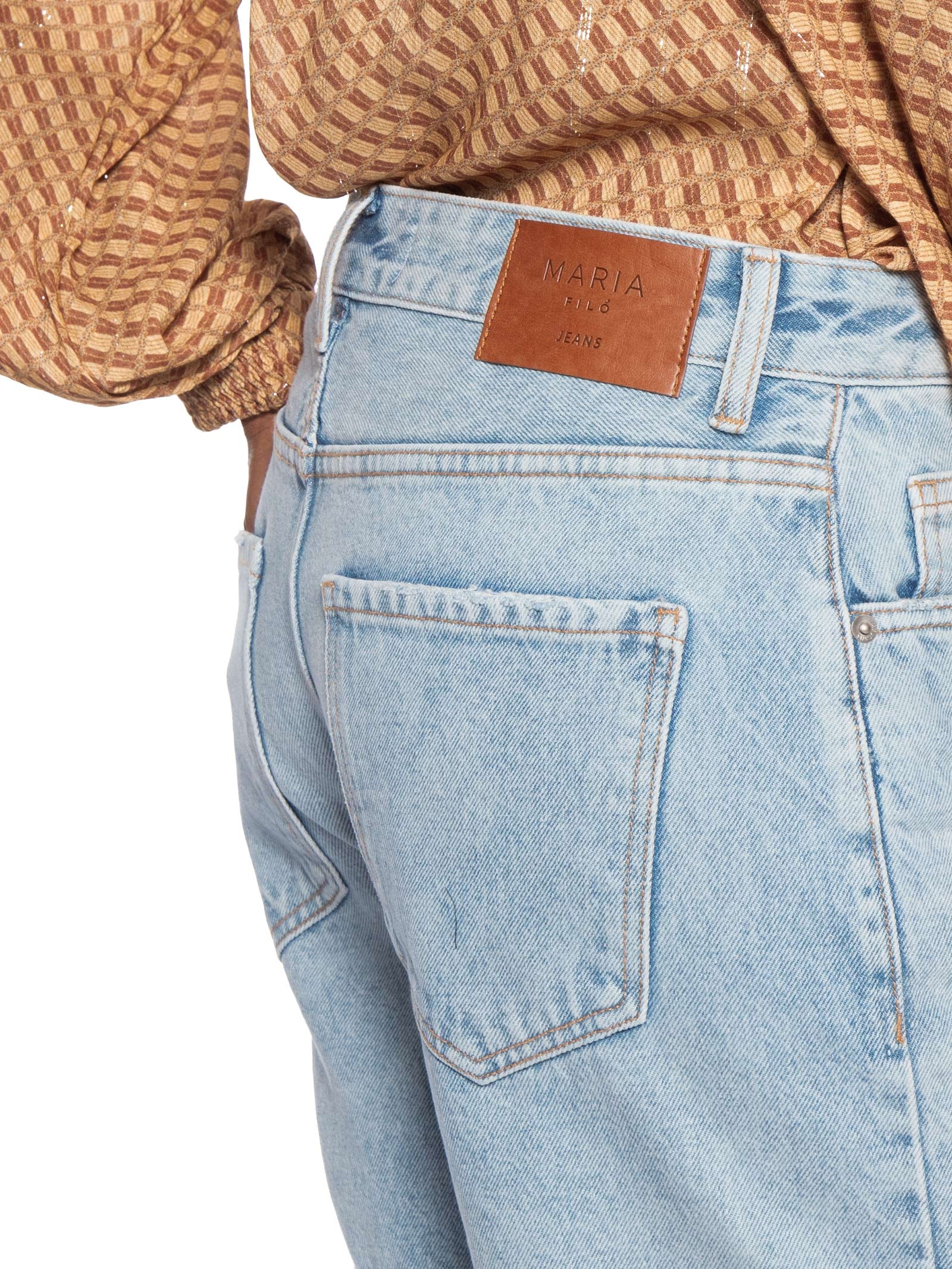 Bermuda Feminina Jeans Vintage Azul Maria Filó