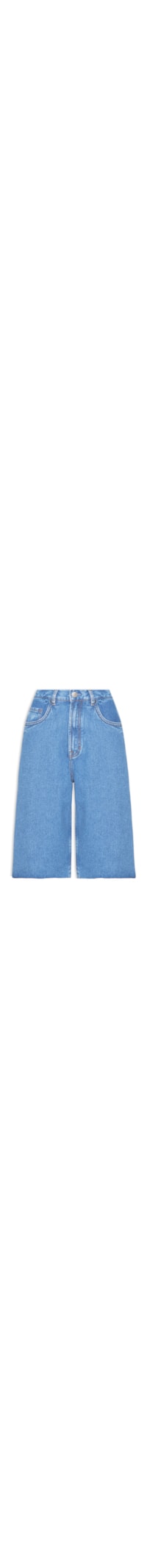 Bermuda Feminina Jeans Wide - Azul