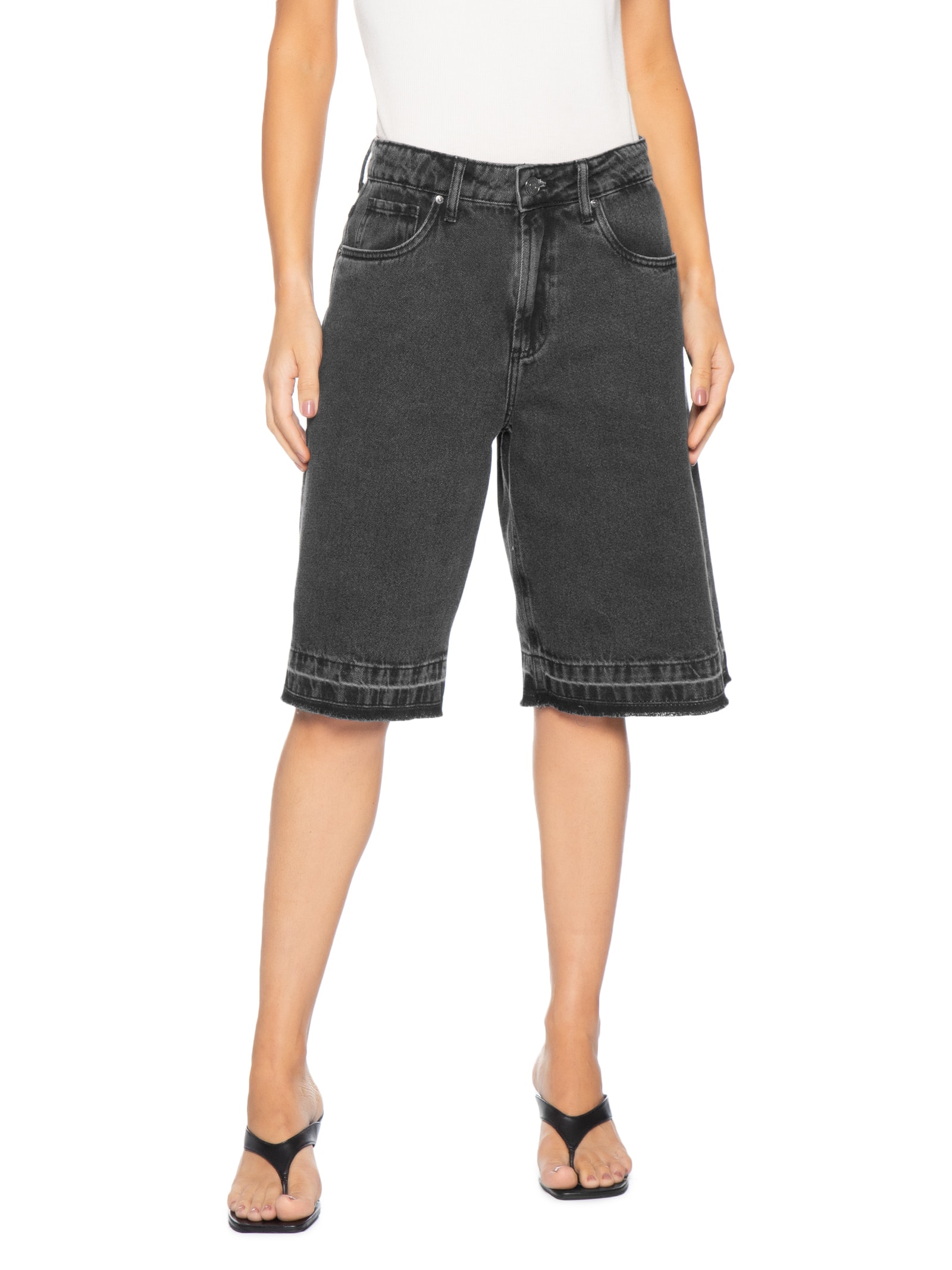 Bermuda Feminina Jorts Dani Preto P7 Jeans