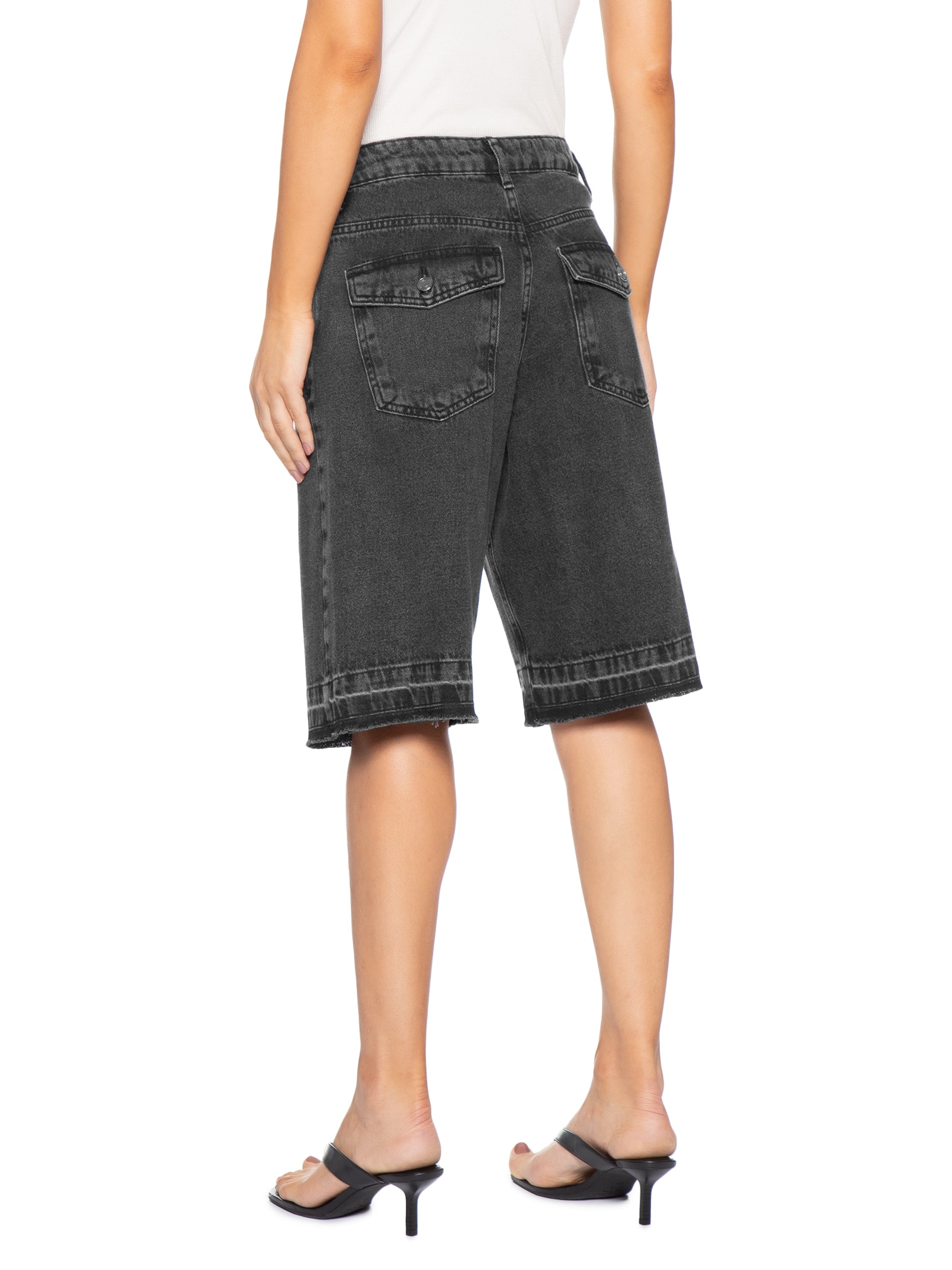 Bermuda Feminina Jorts Dani Preto P7 Jeans