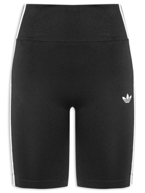 Bermuda Feminina Legging Trefoil Essentials - Preto