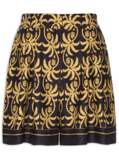 Bermuda Feminina Lenço Trancoso – Preto