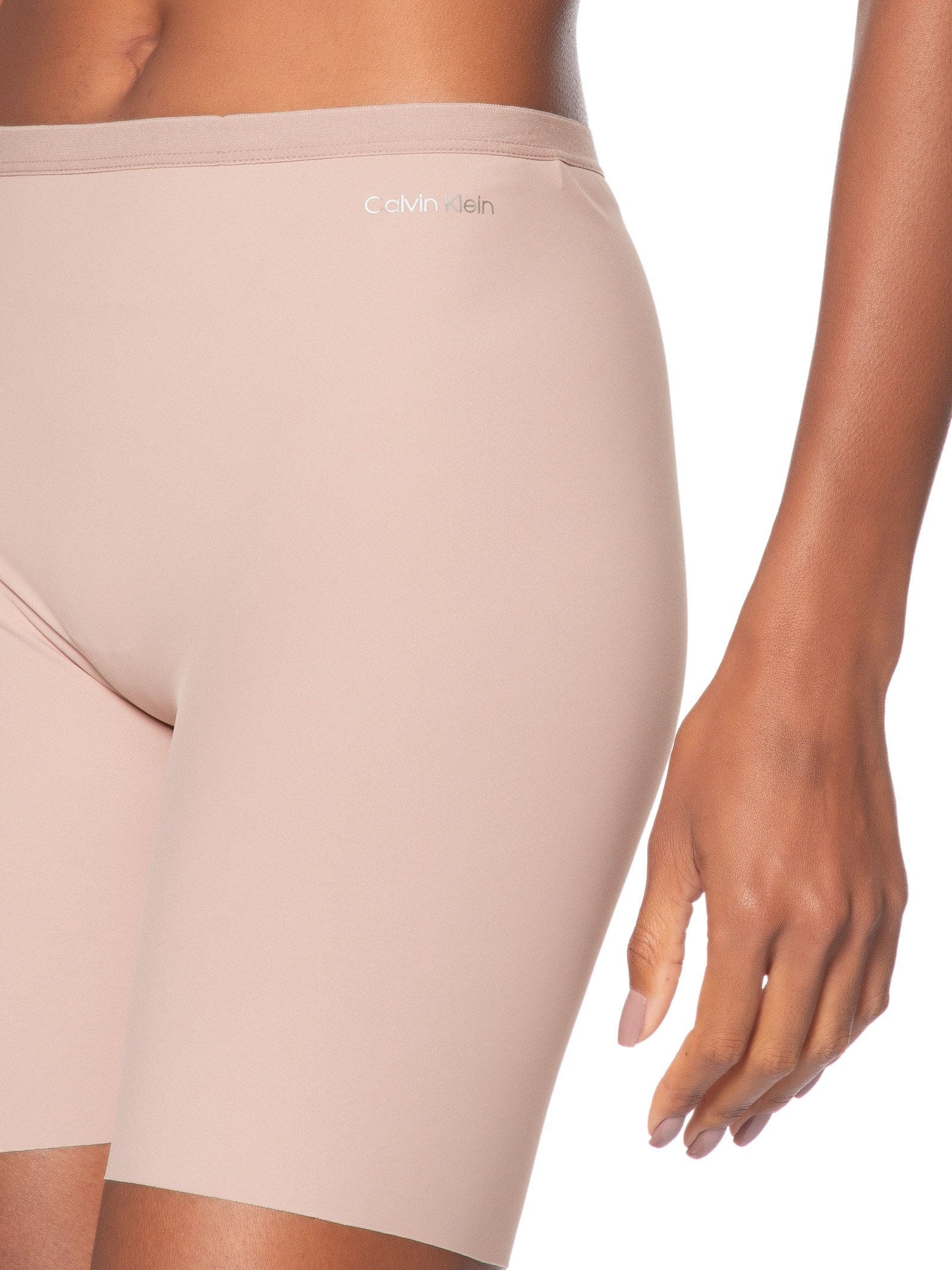 Bermuda Feminina  Leve Compressão Invisible – Bege Calvin Klein Underwear