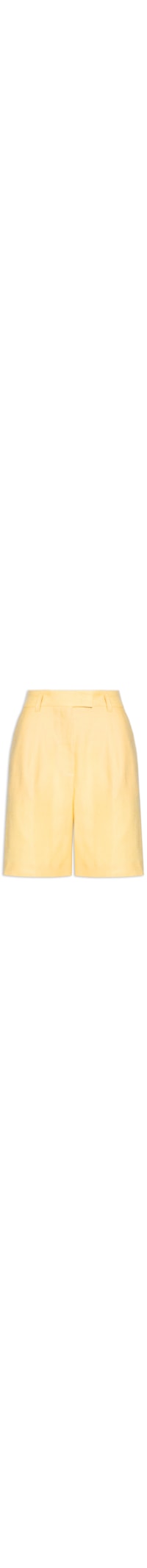 Bermuda Feminina Linho - Amarelo