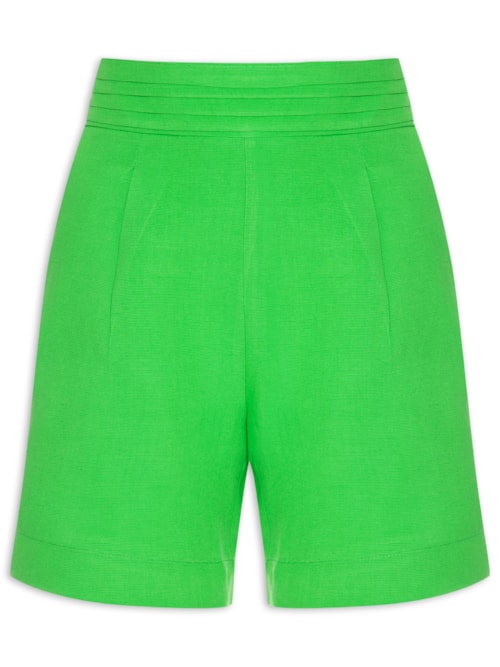 Bermuda Feminina Linho – Verde