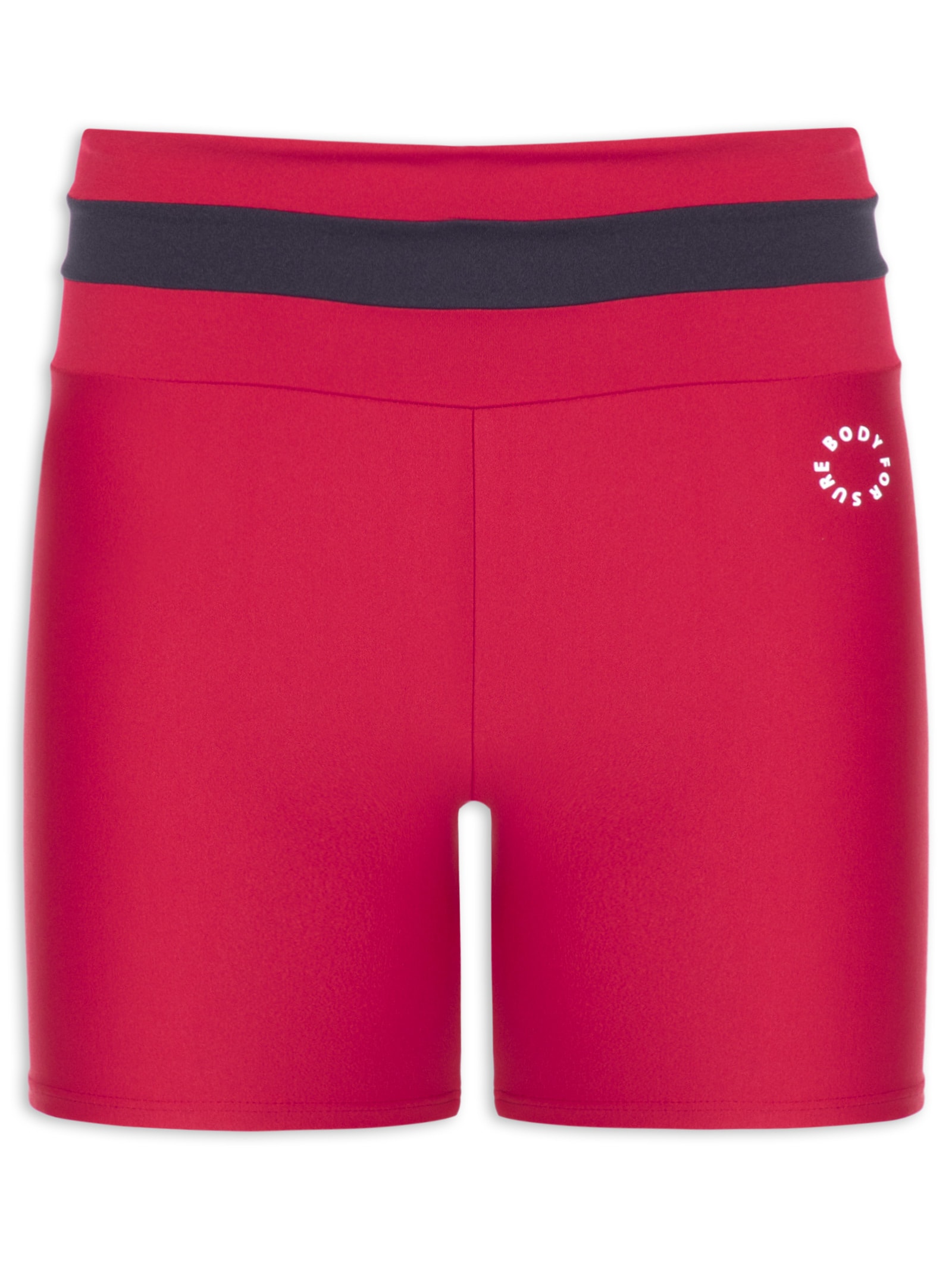 Bermuda Feminina Lisa Body And Soul Vermelho Body For Sure