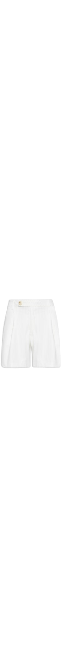 Bermuda Feminina Listrada - Off White