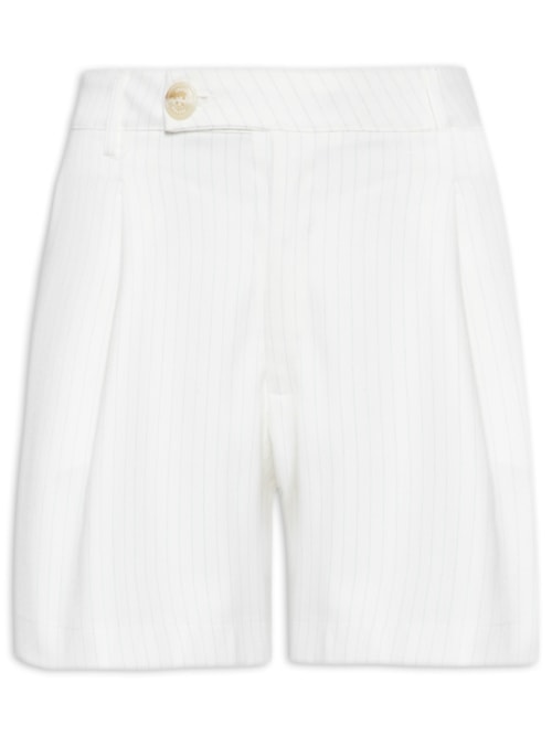 Bermuda Feminina Listrada – Off White