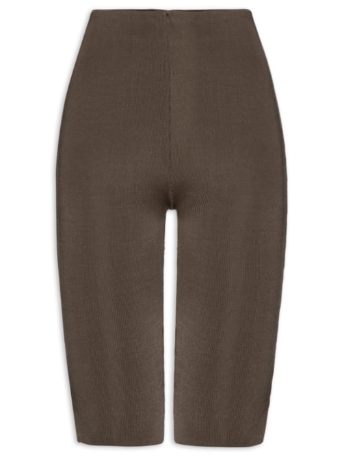 Bermuda Feminina Livia Tricot – Marrom