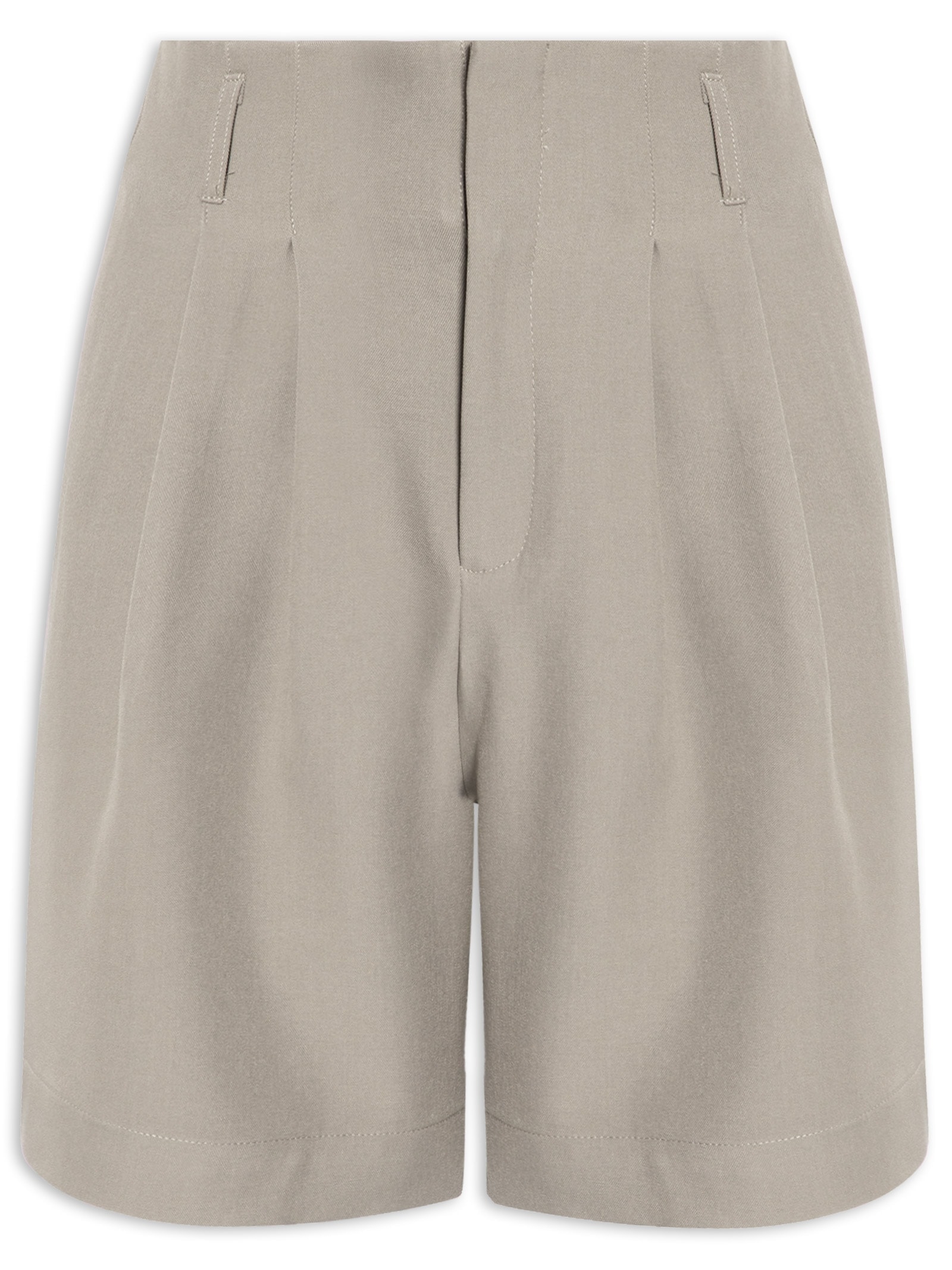 Bermuda Feminina Reta Cinza Hering