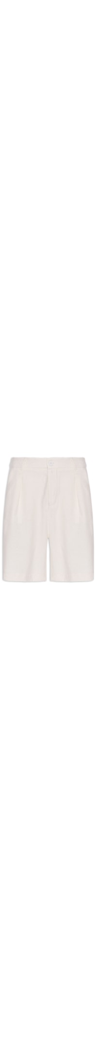 Bermuda Feminina Reta - Off White