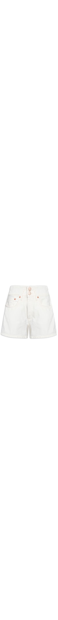 Bermuda Feminina Sarja Box Puidos - Off White