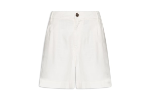 Bermuda Feminina Sarja Com Viscose - Branco