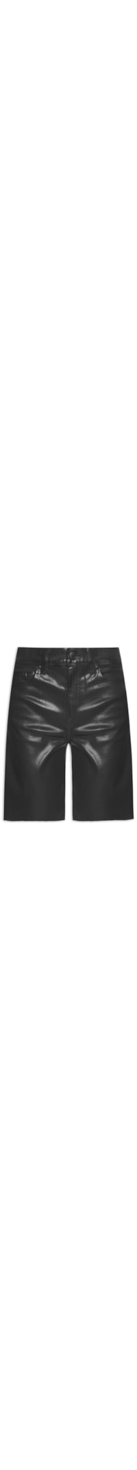 Bermuda Feminina Sarja Flashback Like Leather - Preto