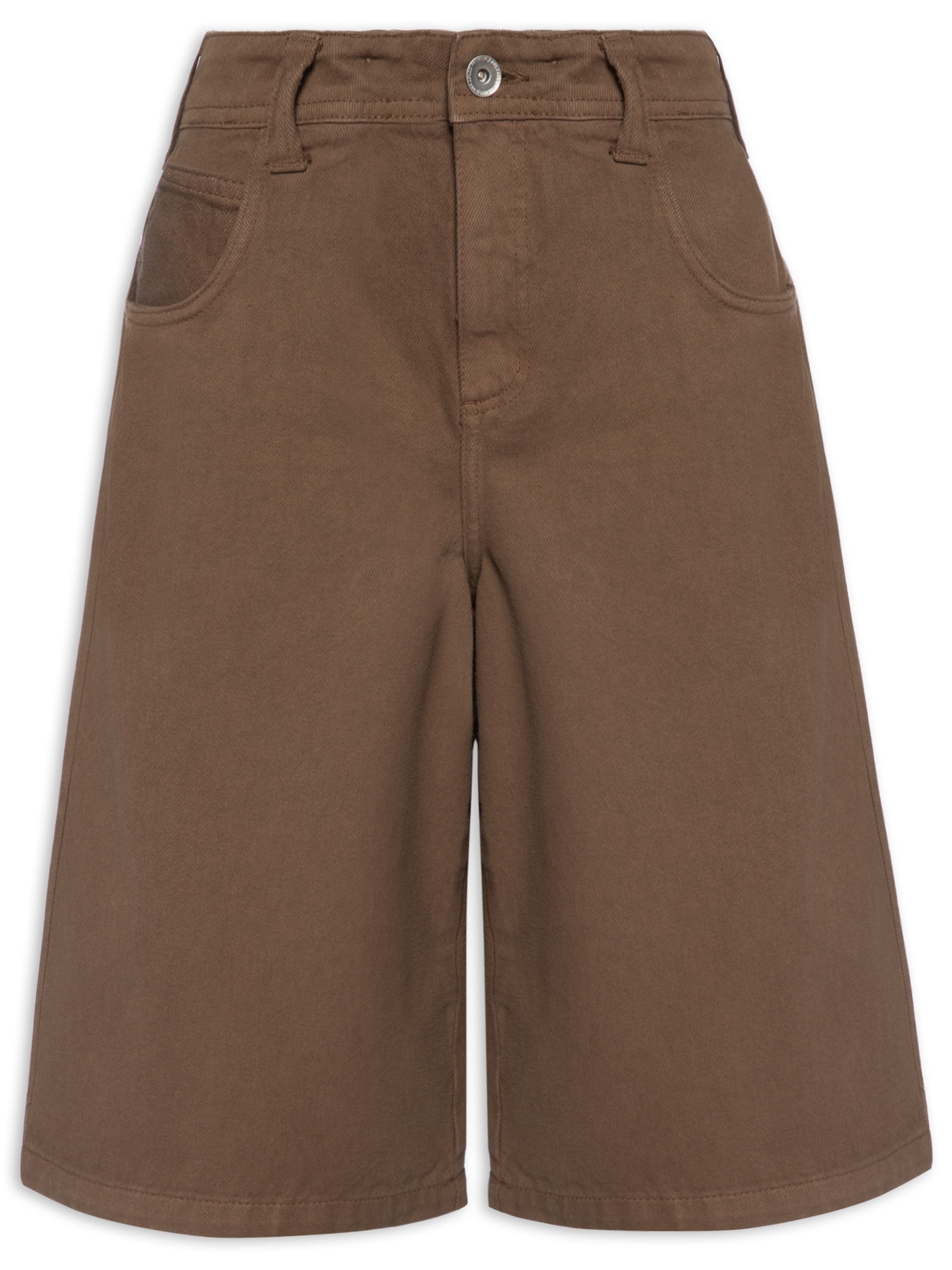 Bermuda Feminina Sarja Jade Marrom Colcci