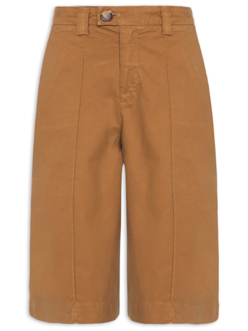 Bermuda Feminina Sarja Joana – Marrom