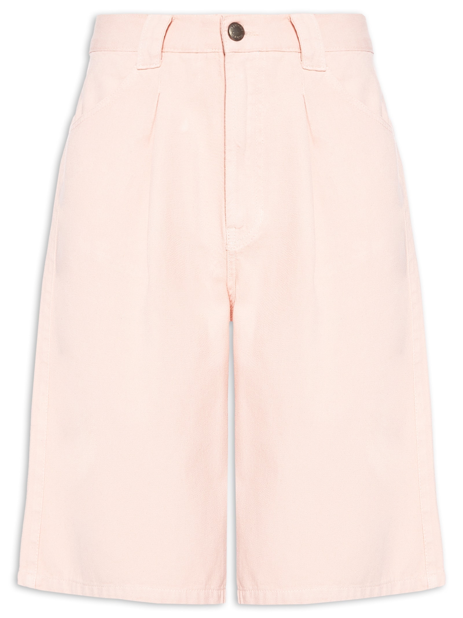 Bermuda Feminina Sarja Rosa Farm