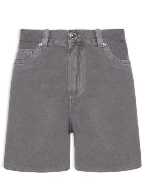 Bermuda Feminina Sarja Trapézio Stoned – Cinza